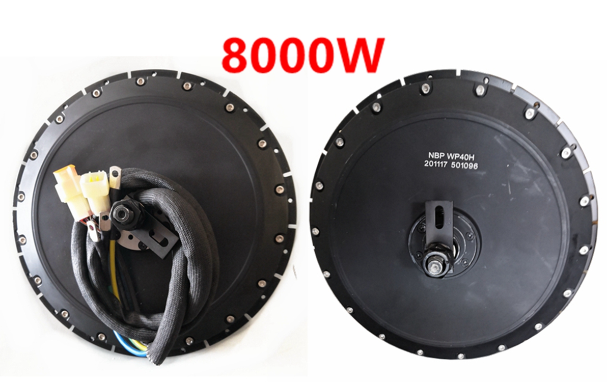 Qs273 Hub Motor 8000W 72V - Stock américain QS273 40H Peak 8000W