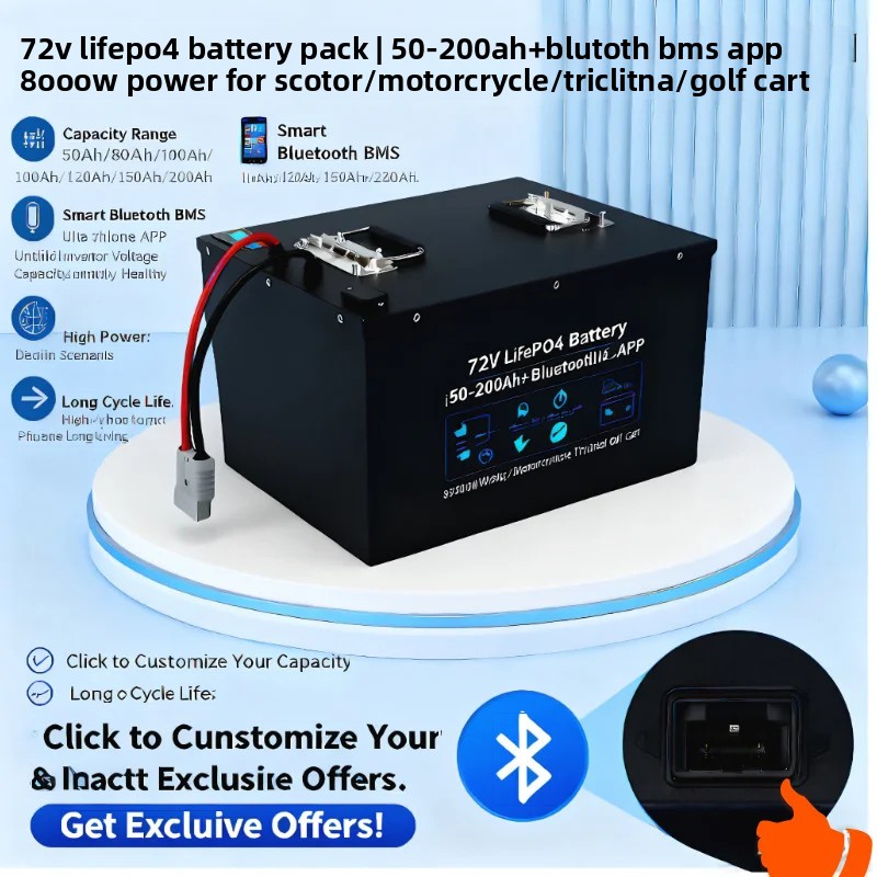 72V 60Ah Lifepo4 Battery Pack - Batterie 72V LiFePO4 50Ah-200Ah | Application