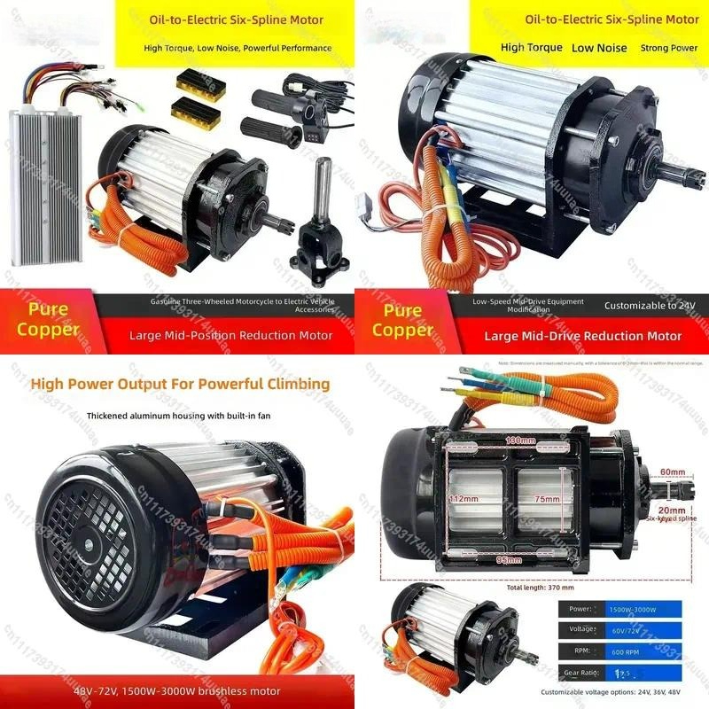 Electric Motorcycle Conversion Kit 72V - Kit de conversion électrique pour moto,