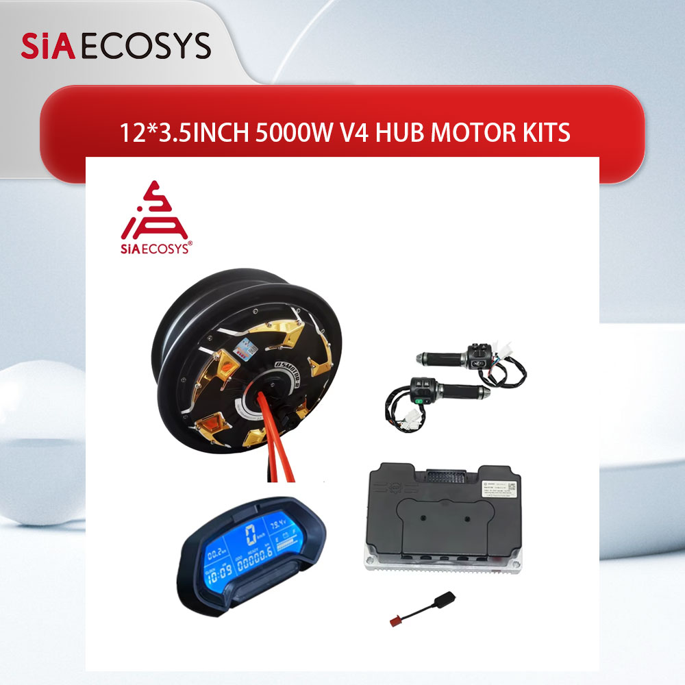 72V 5000W Electric Motorcycle - Moteur QS 12x3.5 pouces 5000W V4