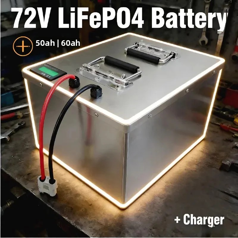 72V 60Ah Lifepo4 Battery Pack - Batterie rechargeable au lithium lifepo4 72V