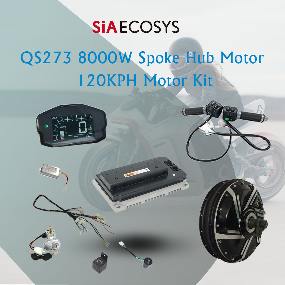 Moteur de moyeu à rayons QS273 - Qs273 Hub Motor 8000W 72V avis et prix